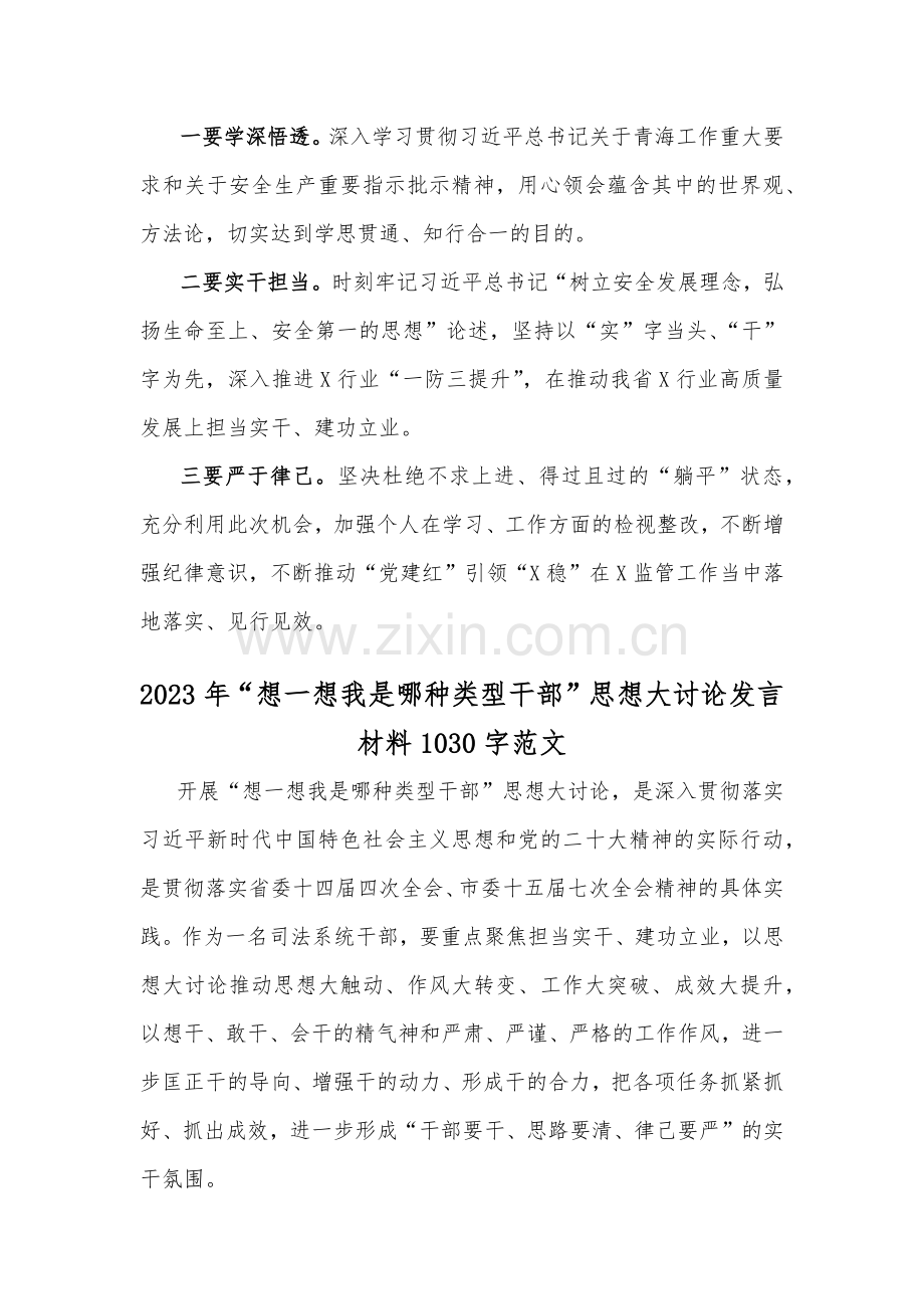 四篇：领导班子“想一想我是哪种类型干部”发言材料【供参考】.docx_第2页