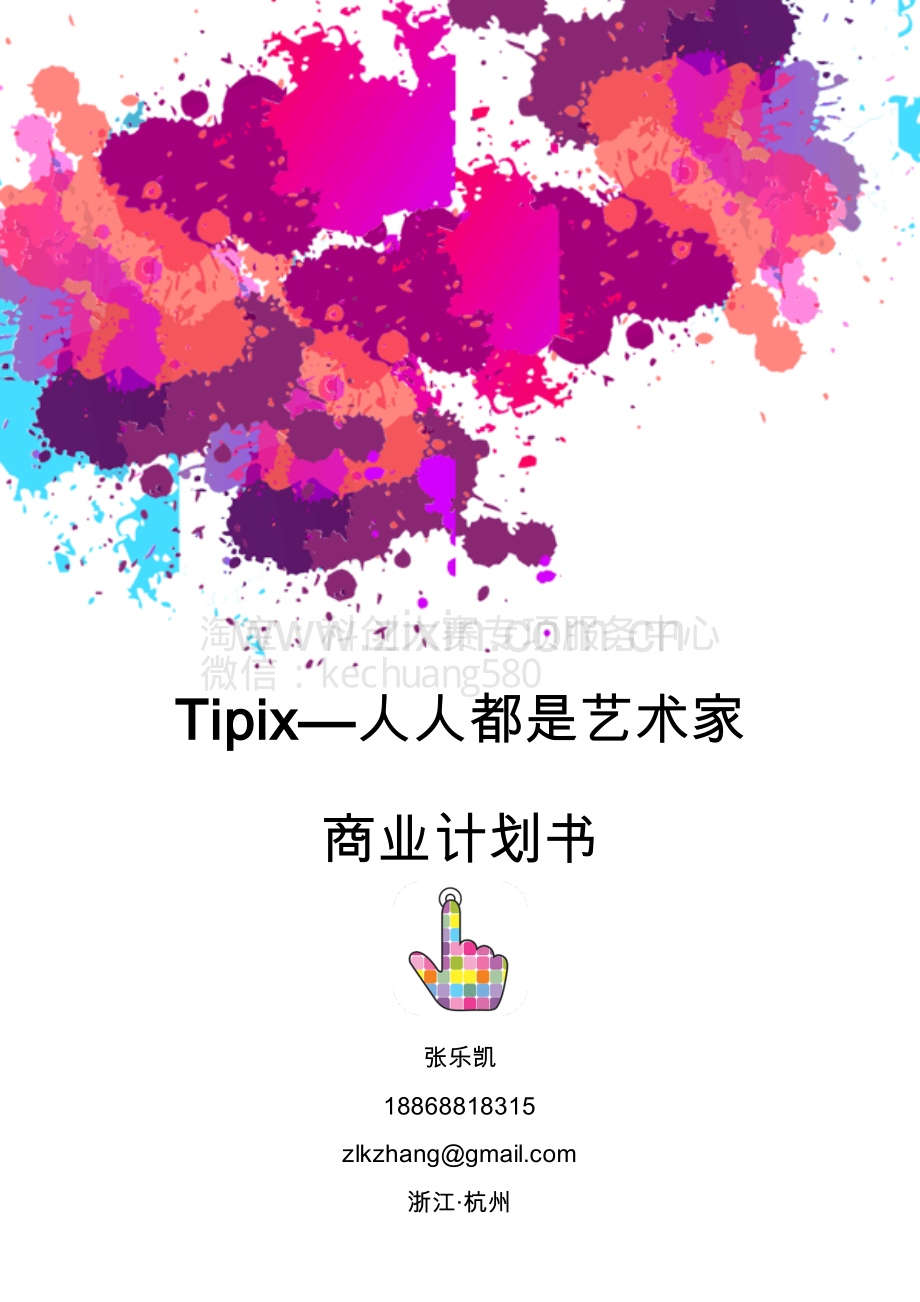 Tipix--人人都是艺术家商业计划书.pdf_第1页