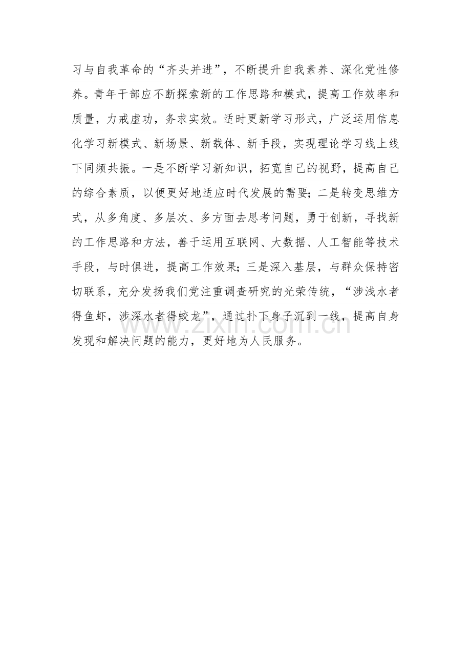 2023青年党员干部在第二批主题教育上的交流发言范文.docx_第3页