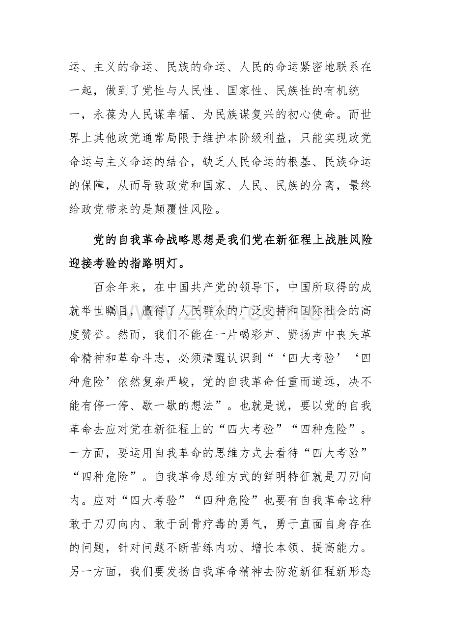 在理论学习中心组自我革命专题研讨会上的发言2023.docx_第3页