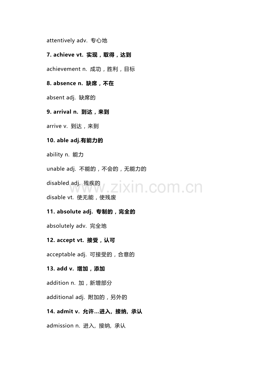 7天熟记高中英语179组核心词词性转换（附真题训练）.docx_第2页