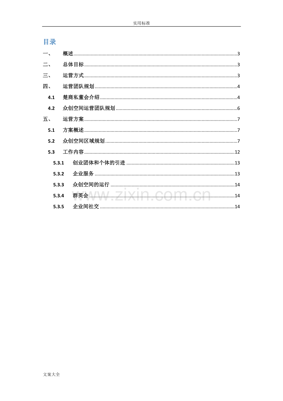 大学生众创空间运营方案设计 .doc_第2页