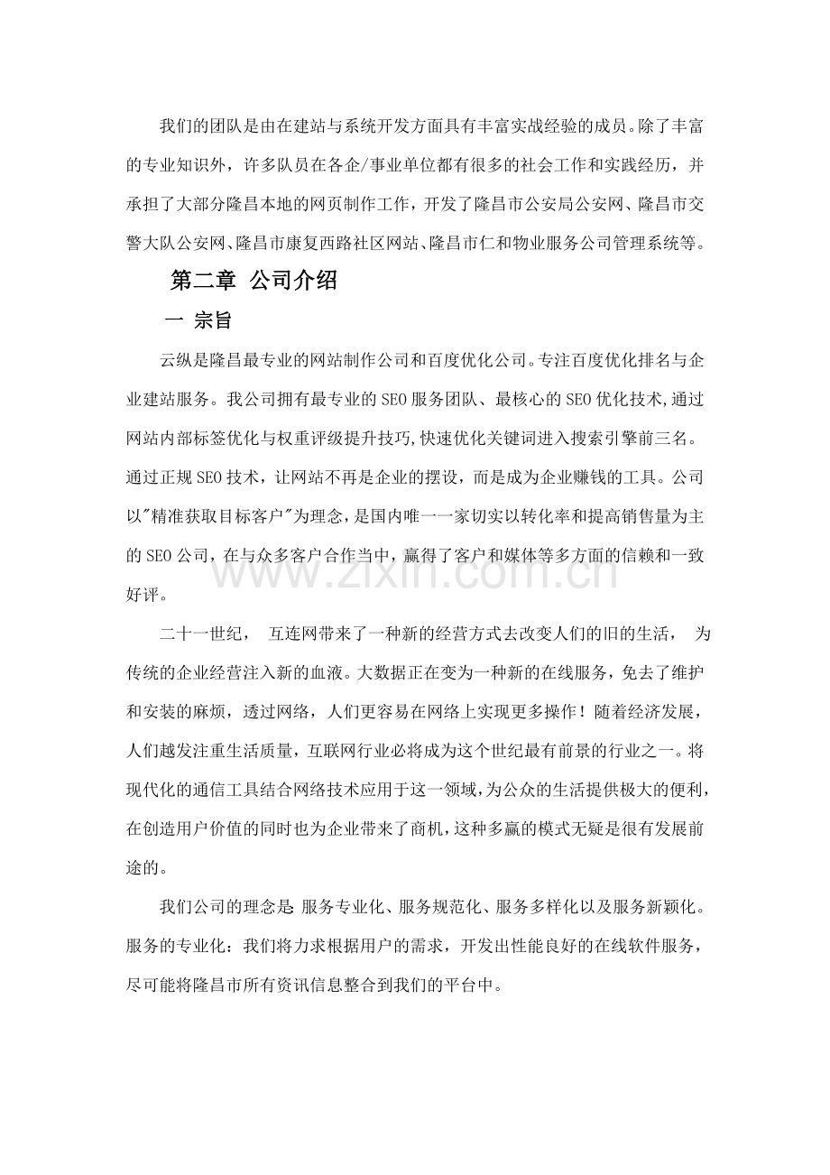 四川云纵网络公司企业策划书 .doc_第3页