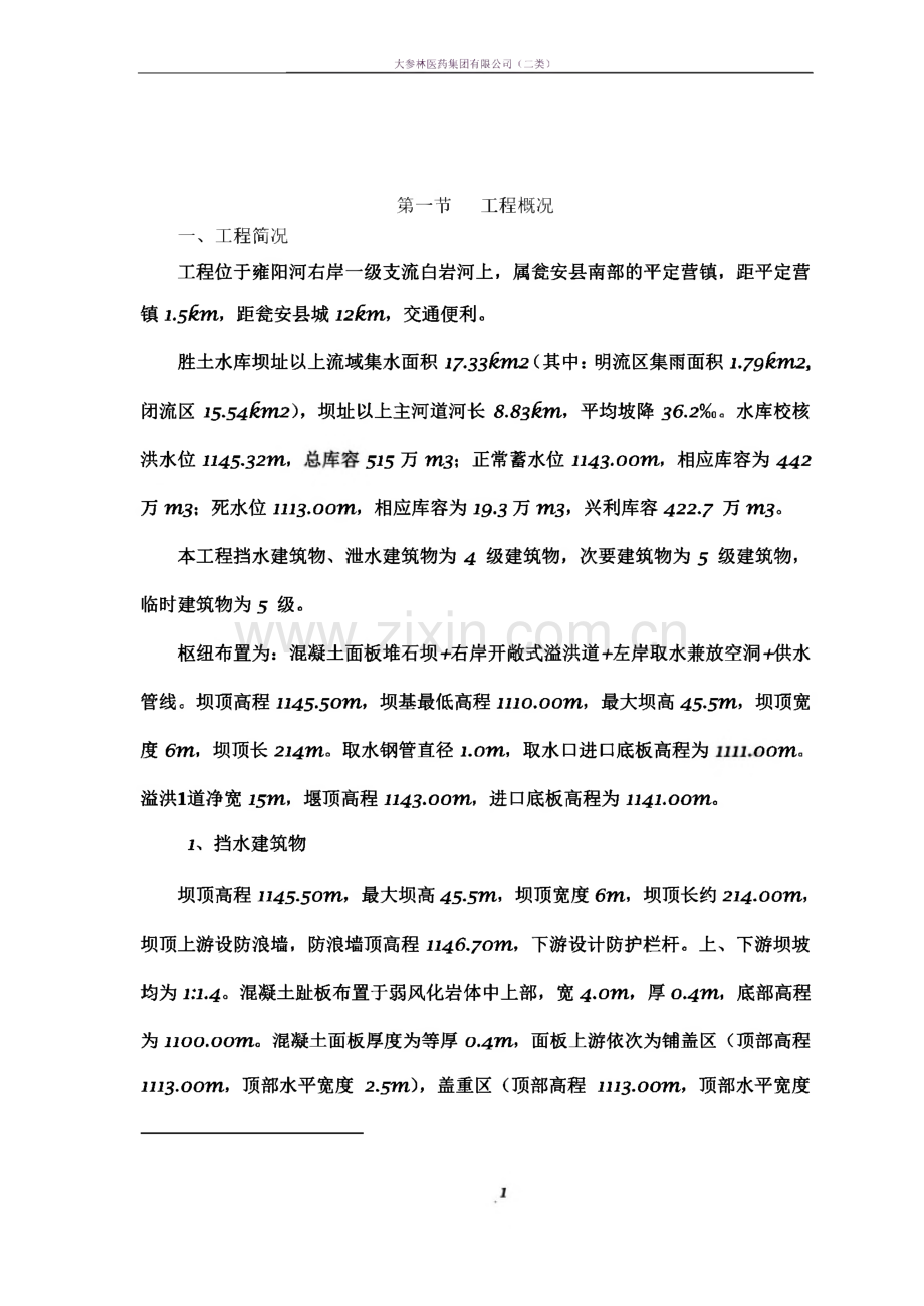 大坝基础开挖专项施工方案.pdf_第1页