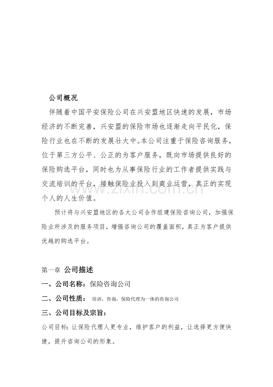 保险咨询公司策划书 .doc_第2页