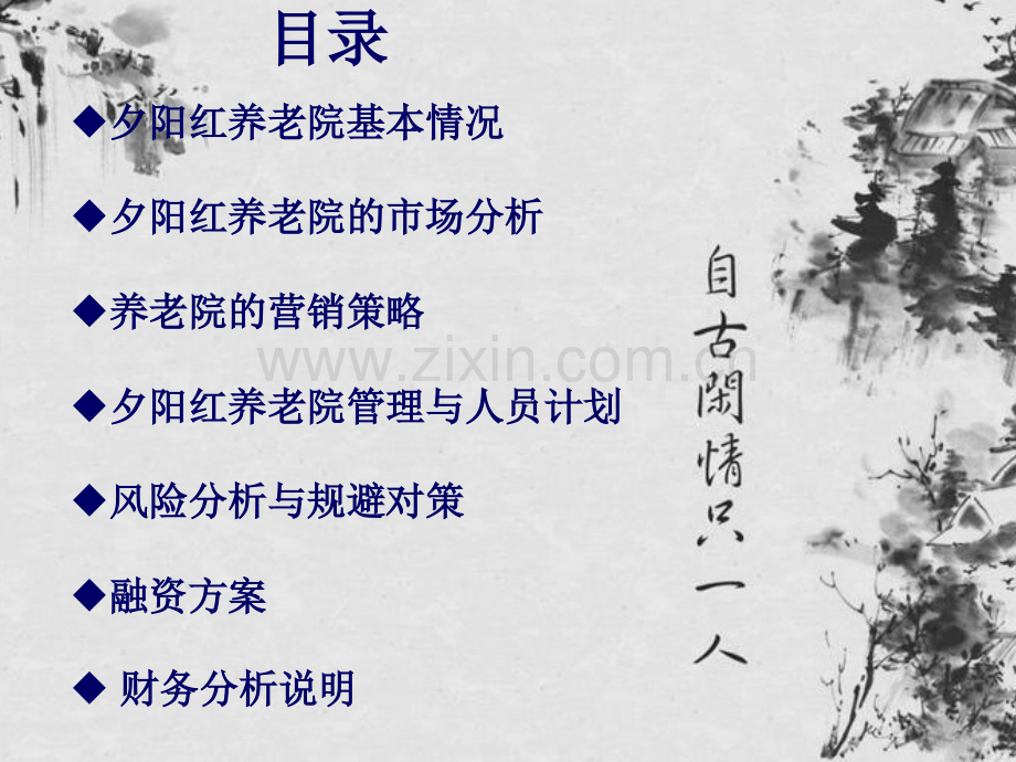 夕阳红养老院商业计划书 .ppt_第2页