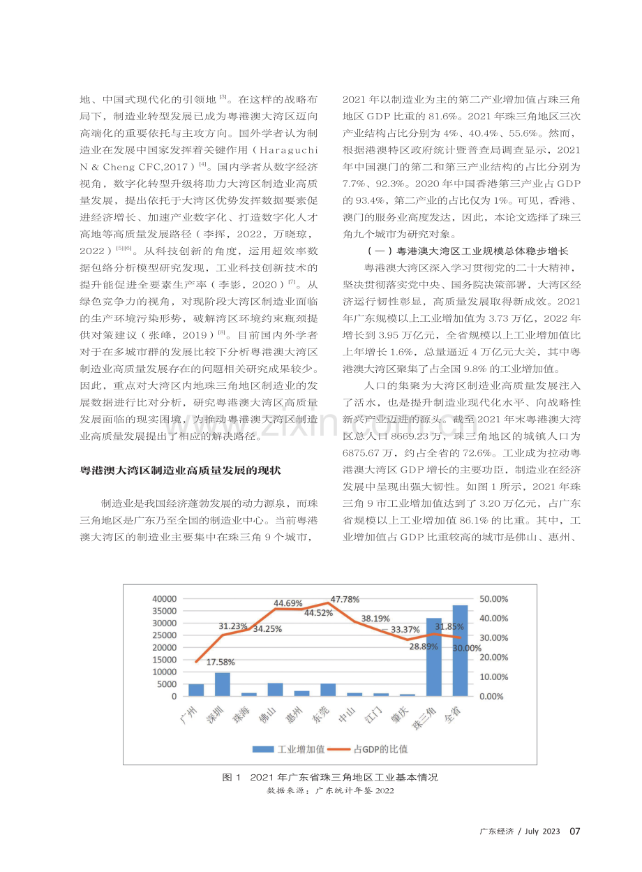 “广东制造业高质量发展”专题(1) 粤港澳大湾区制造业高质量发展转型的路径选择.pdf_第2页