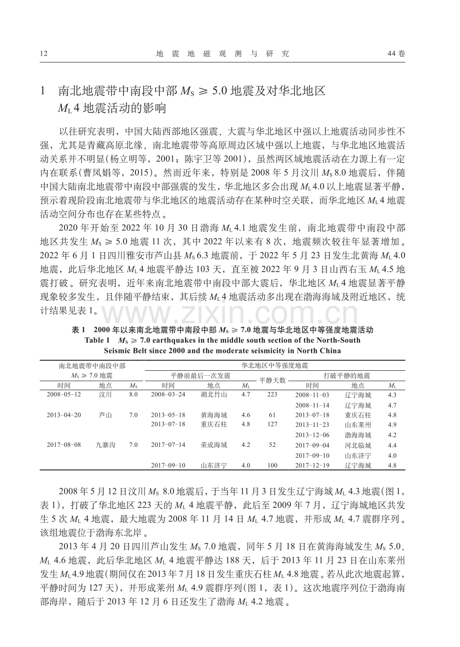 2022年10月30日渤海M_%28L%294.1地震预测与思考.pdf_第2页