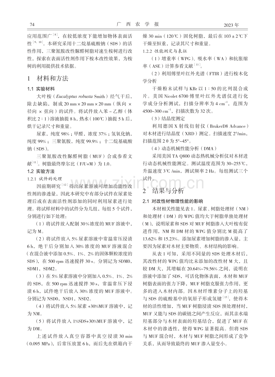 表面活性剂对改性大叶桉性能影响.pdf_第2页