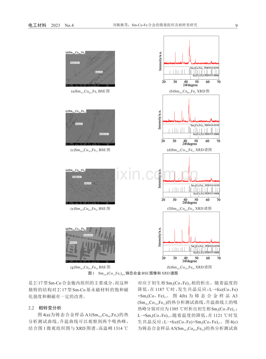 Sm-Co-Fe合金的微观组织及相转变研究.pdf_第3页