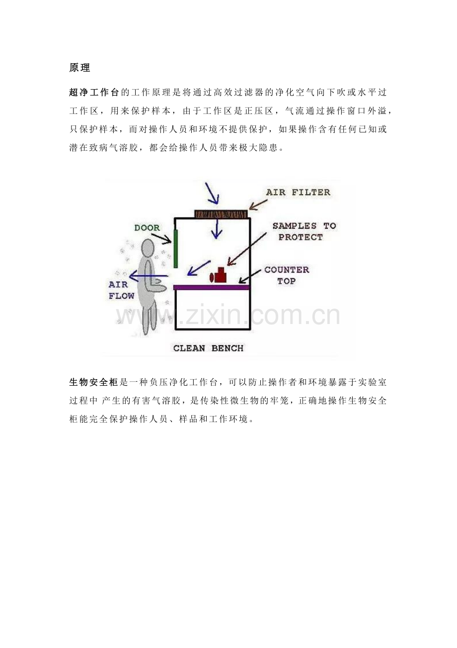 超净工作台与生物安全柜的区别.docx_第1页