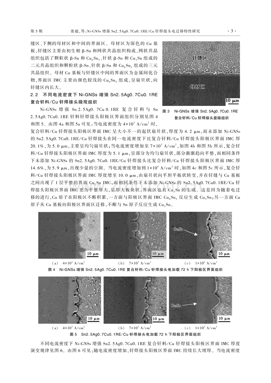 Ni-GNSs增强Sn2.5Ag0.7Cu0.1RE_Cu钎焊接头电迁移特性研究.pdf_第3页