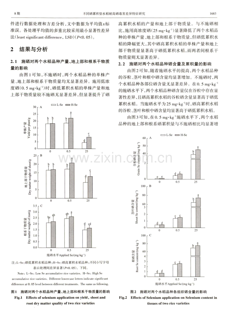 不同硒累积型水稻耐高硒毒害差异特征研究.pdf_第3页