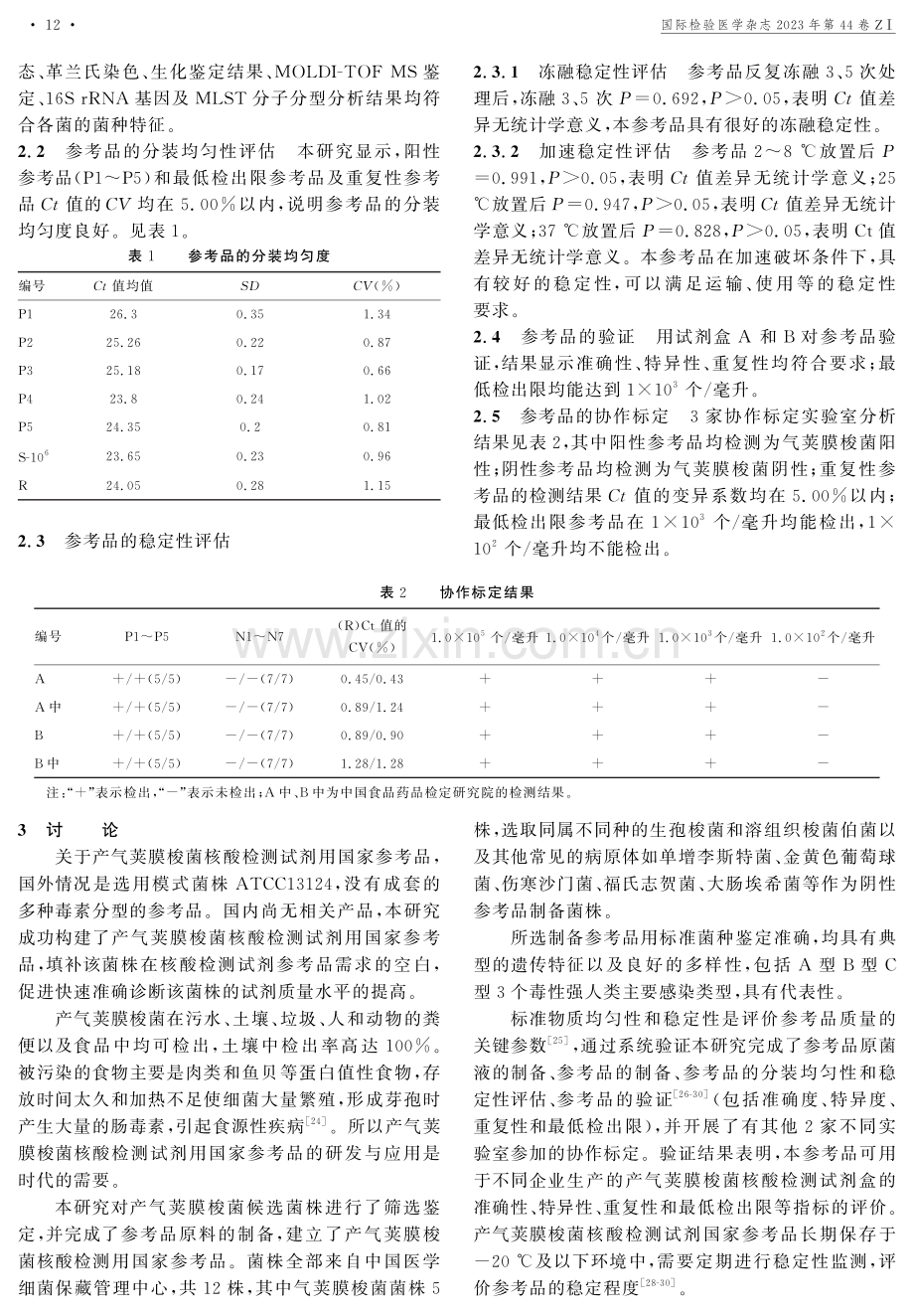 产气荚膜梭菌核酸检测试剂国家参考品的研制.pdf_第3页