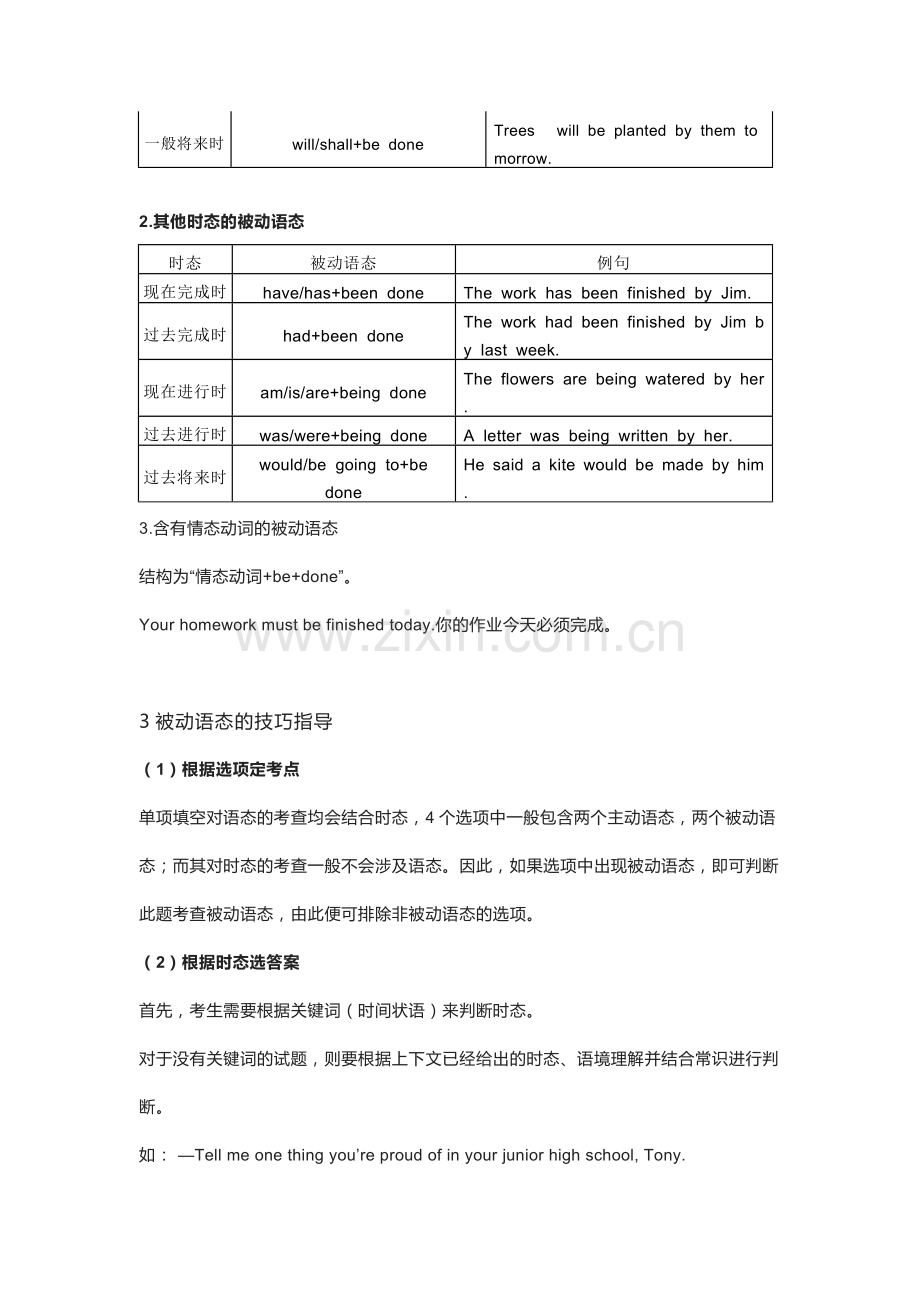 初中英语被动语态精讲+精练+答案.docx_第2页