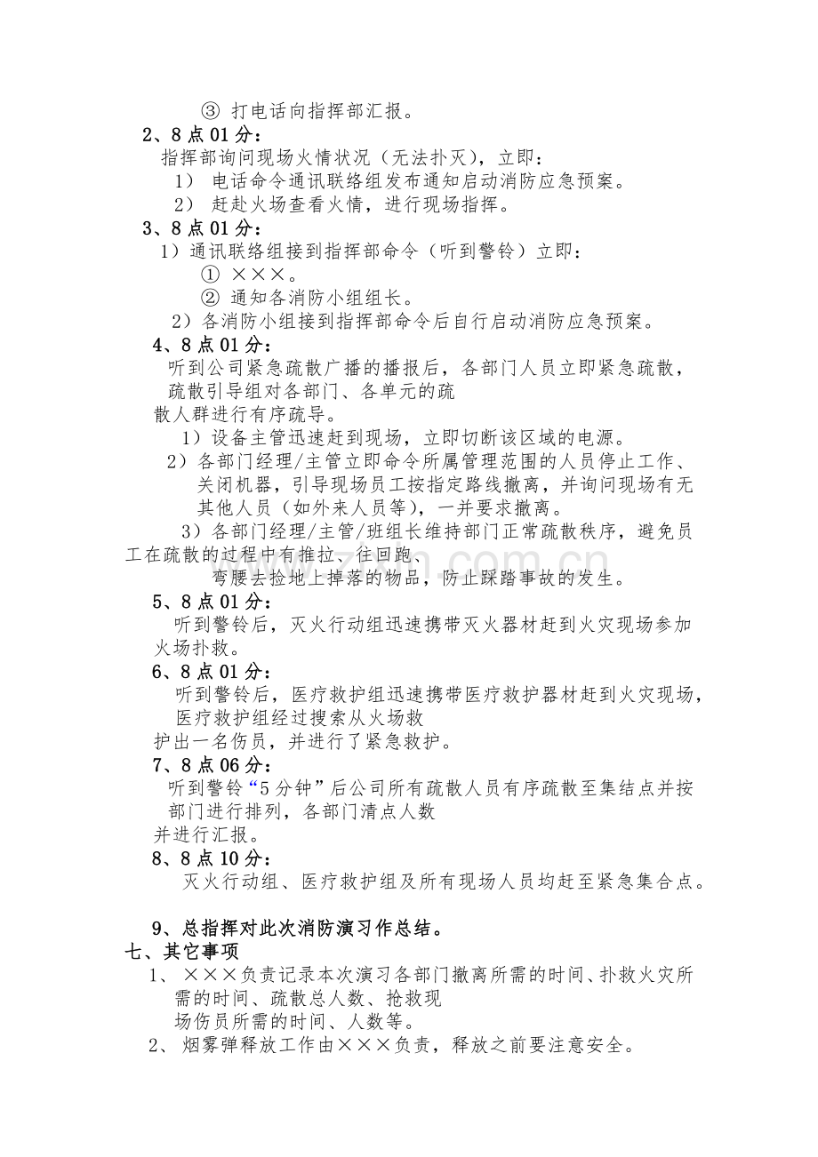 消防应急预案演练方案范文.docx_第2页