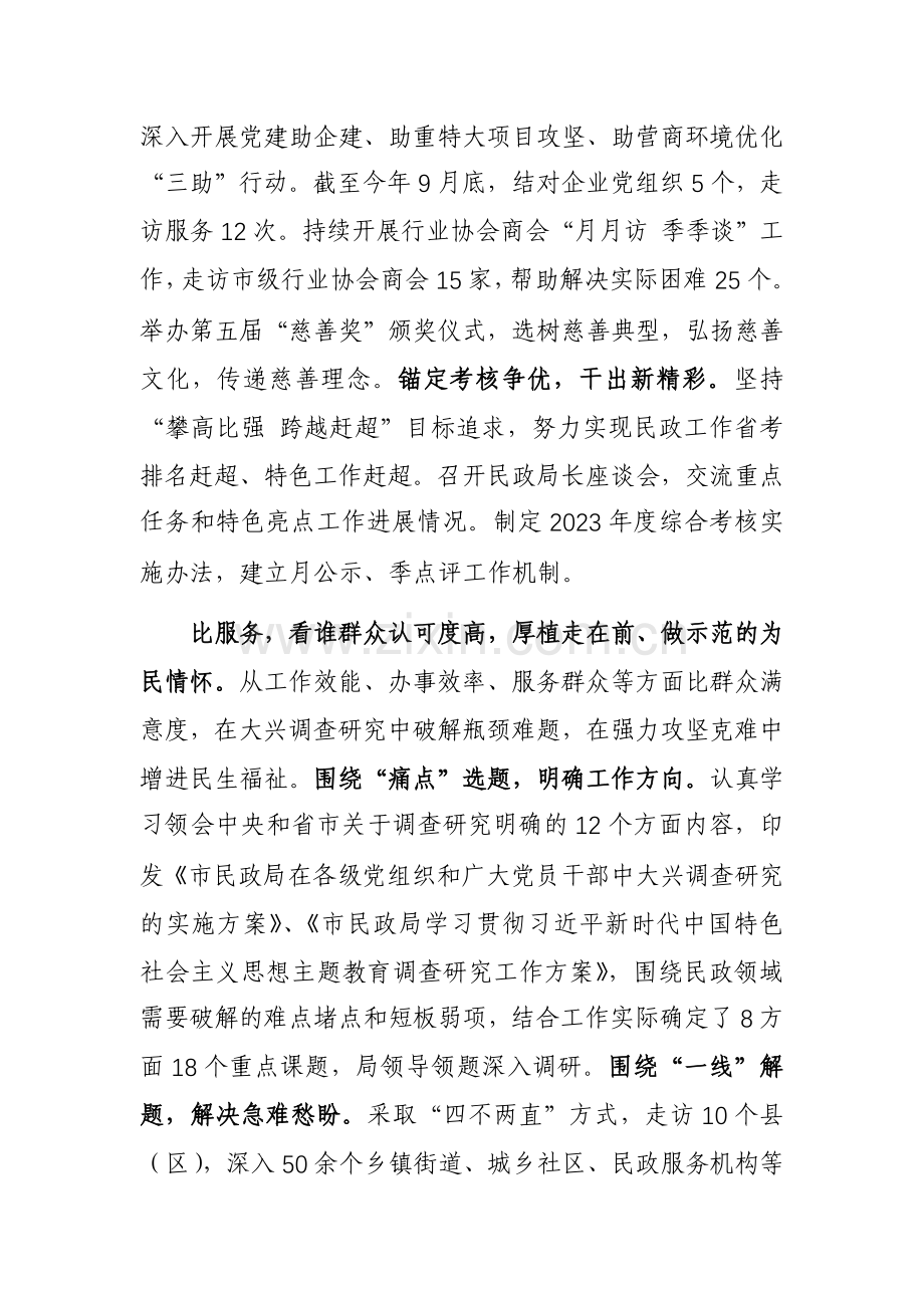 民政局在巡回指导组主题教育调研督导会上的汇报发言参考范文.docx_第3页