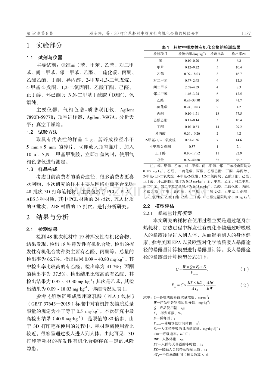 3D打印笔耗材中挥发性有机化合物的风险分析.pdf_第2页