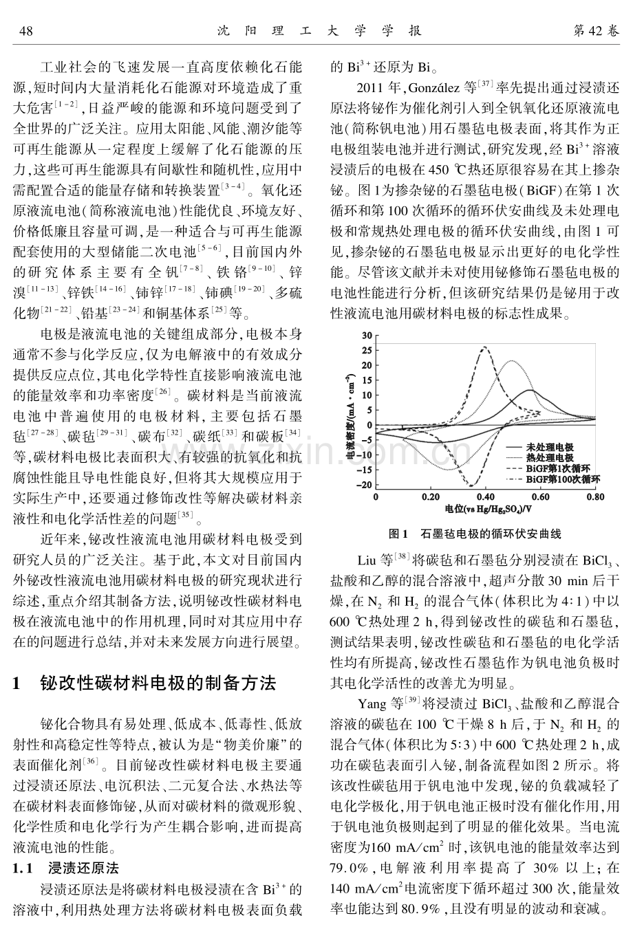 铋改性液流电池用碳材料电极的研究现状.pdf_第2页