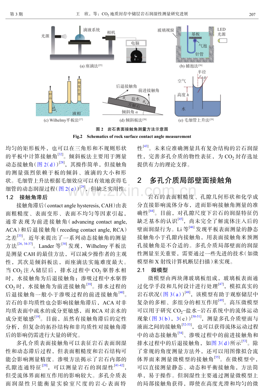 CO_(2)地质封存中储层岩石润湿性测量研究进展.pdf_第3页