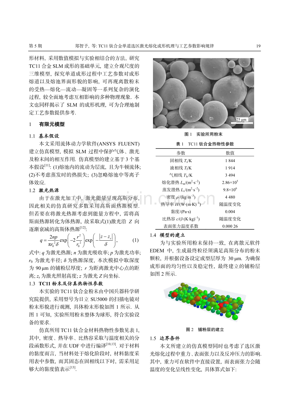 TC11钛合金单道选区激光熔化成形机理与工艺参数影响规律.pdf_第2页