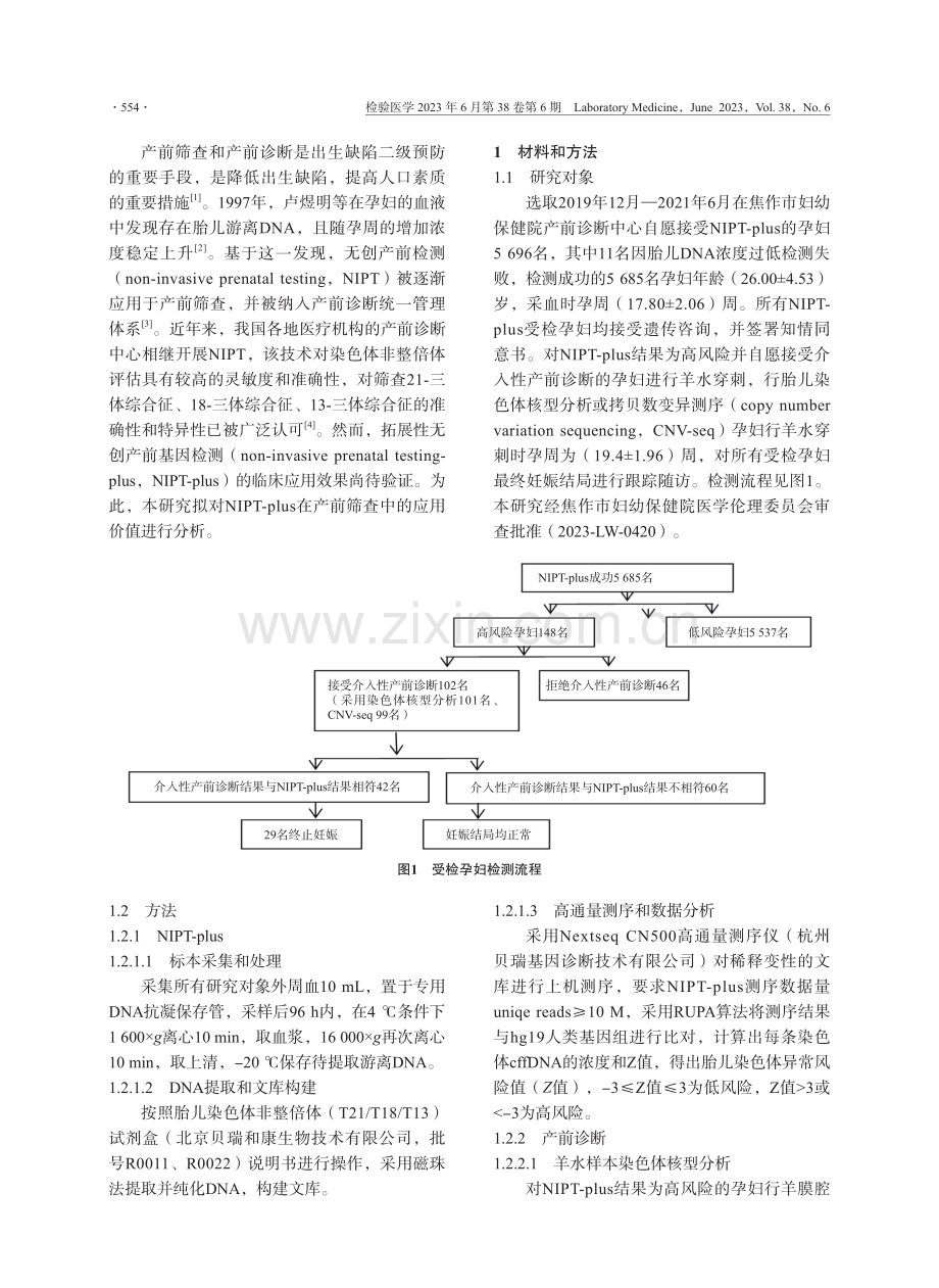 5696例孕妇拓展性无创产前基因检测结果.pdf_第2页