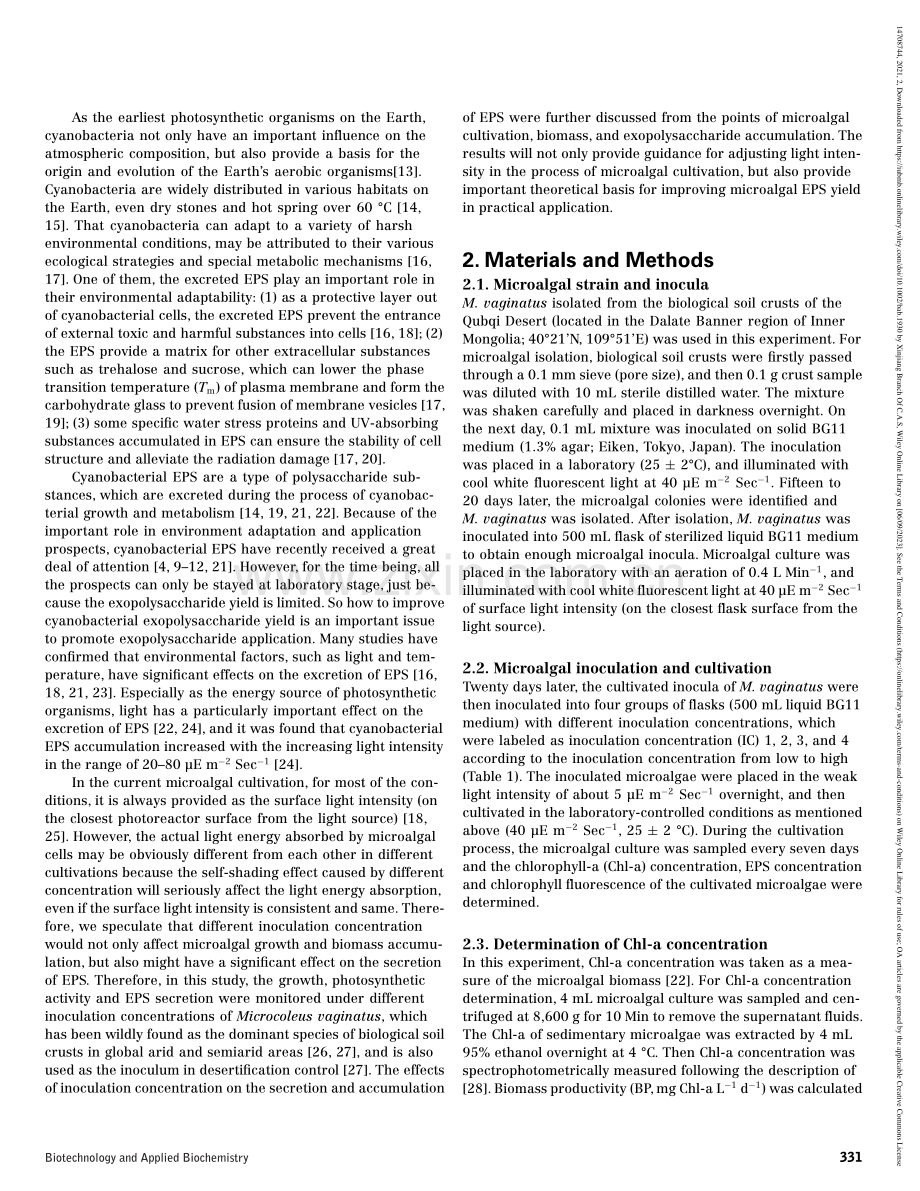 Inoculation concentration modulating the secretion and accumulation pattern of exopolysaccharides.pdf_第2页