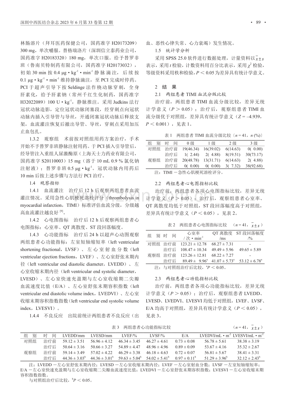 PCI术中冠状动脉内用药对AMI患者心功能的影响.pdf_第2页