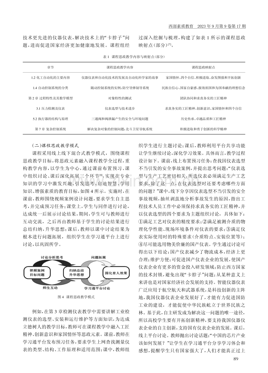 “化工仪表及自动化”课程思政教学改革.pdf_第3页