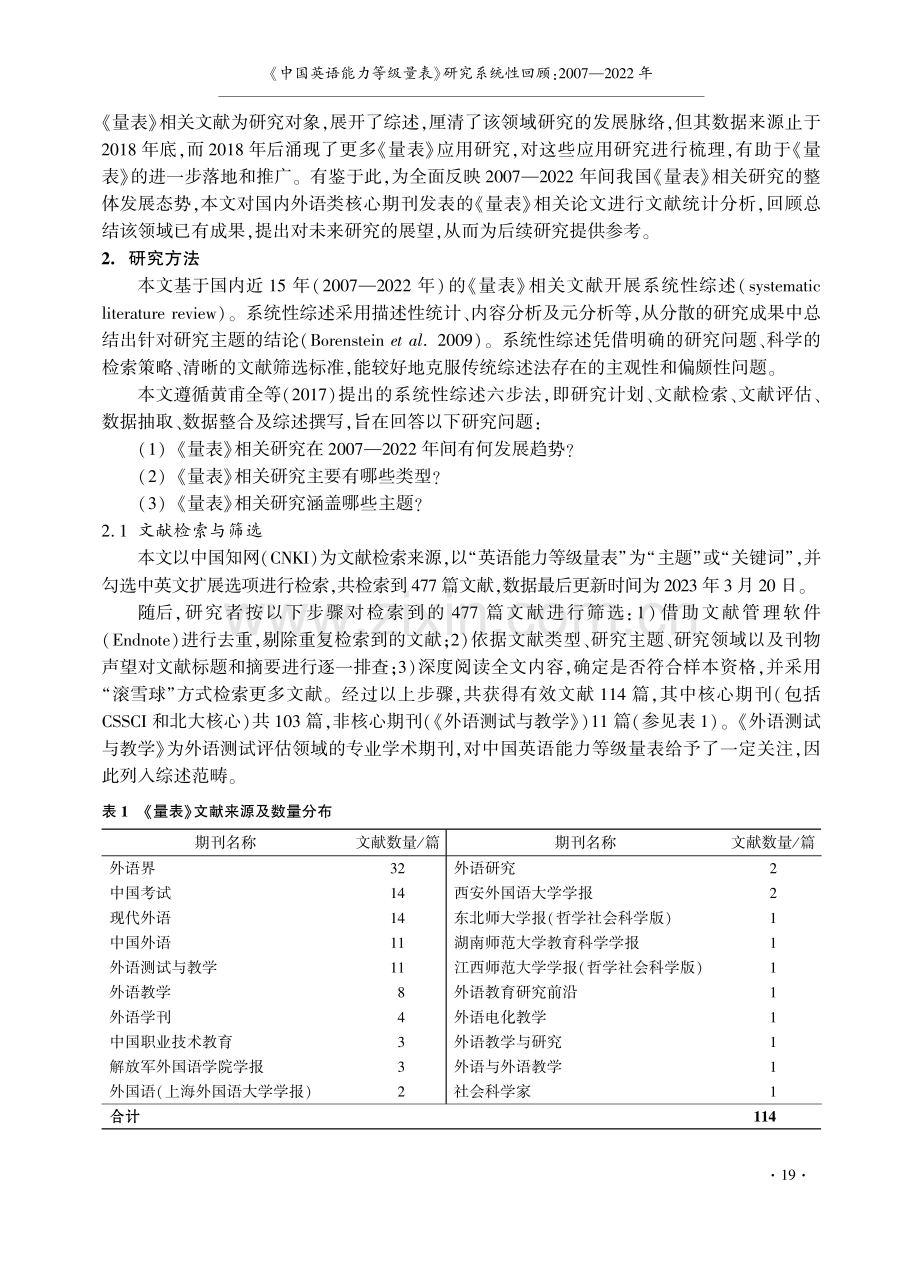 《中国英语能力等级量表》研究系统性回顾：2007—2022年.pdf_第2页