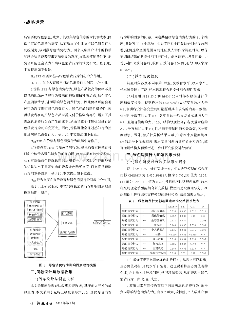 “双碳”目标下居民绿色消费行为影响因素研究.pdf_第3页