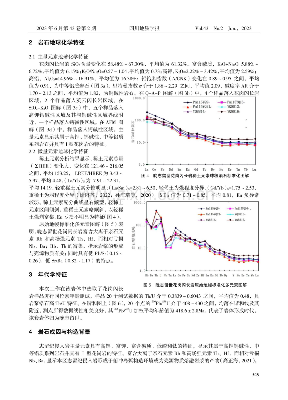 北山黄毛土沟南岩体岩石地球化学特征及成因研究.pdf_第3页