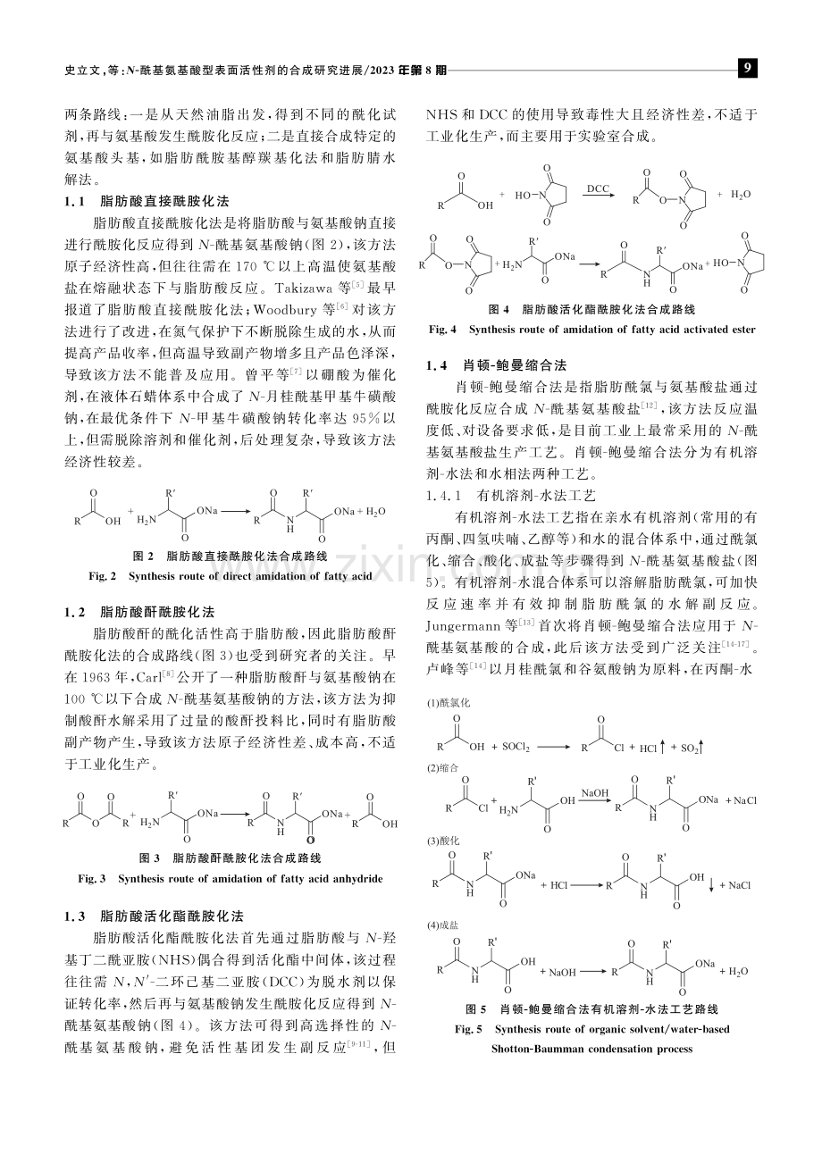 N-酰基氨基酸型表面活性剂的合成研究进展.pdf_第2页