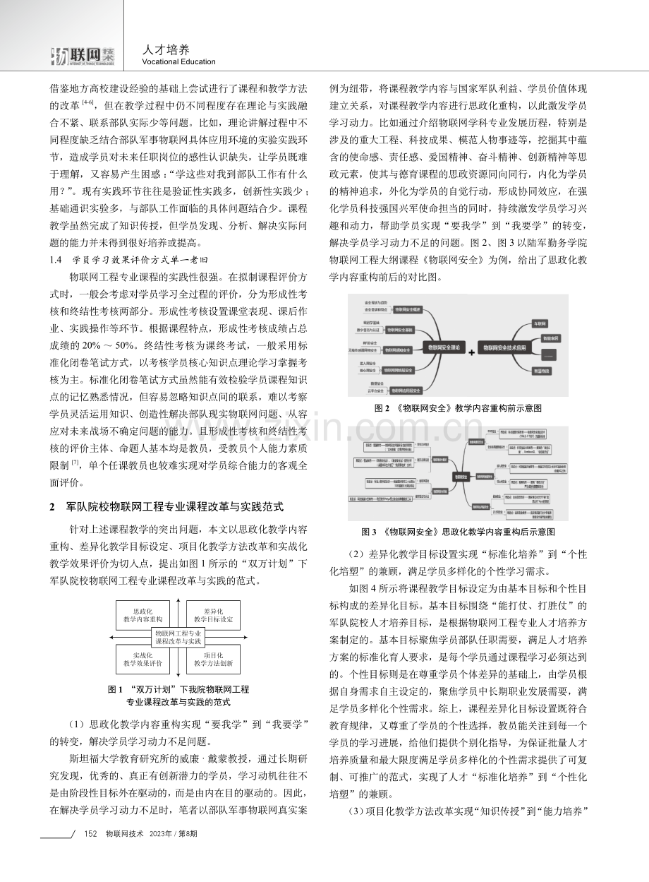 “双万计划”下军队院校物联网工程专业课程改革与实践.pdf_第2页