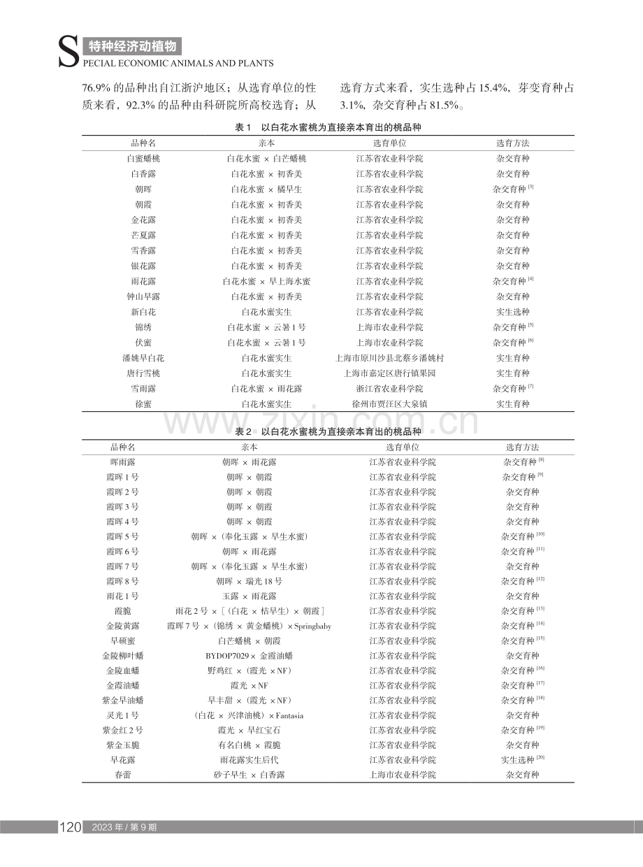 白花水蜜桃在我国桃育种中的应用.pdf_第2页