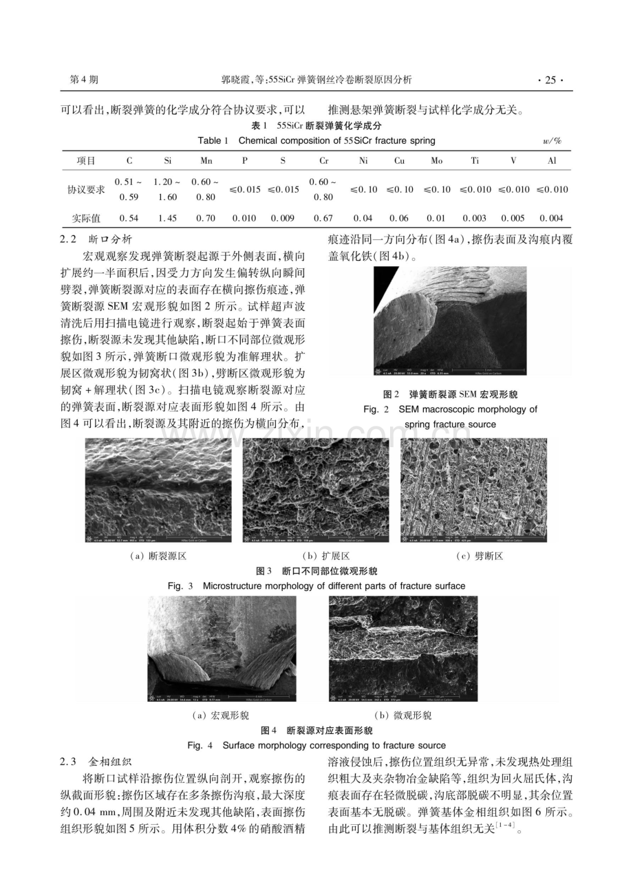 55SiCr弹簧钢丝冷卷断裂原因分析.pdf_第2页