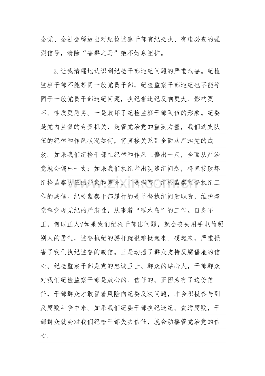 纪检监察干部队伍教育整顿自我剖析材料十篇范文.docx_第2页