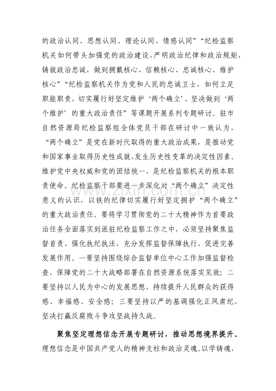 纪检组关于理论学习研讨交流情况汇报范文.docx_第2页