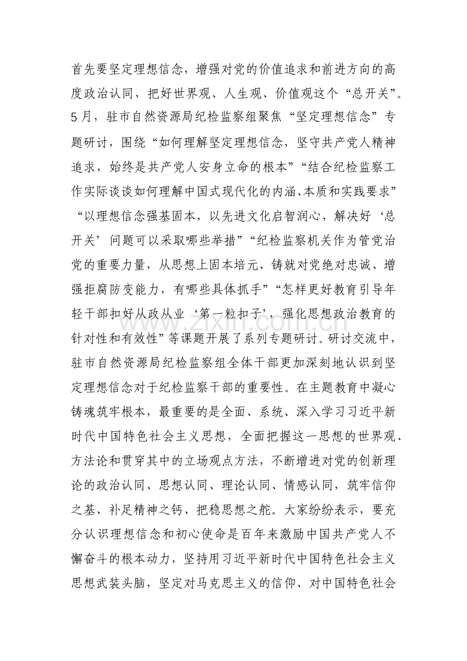 纪检组关于理论学习研讨交流情况汇报范文.docx_第3页