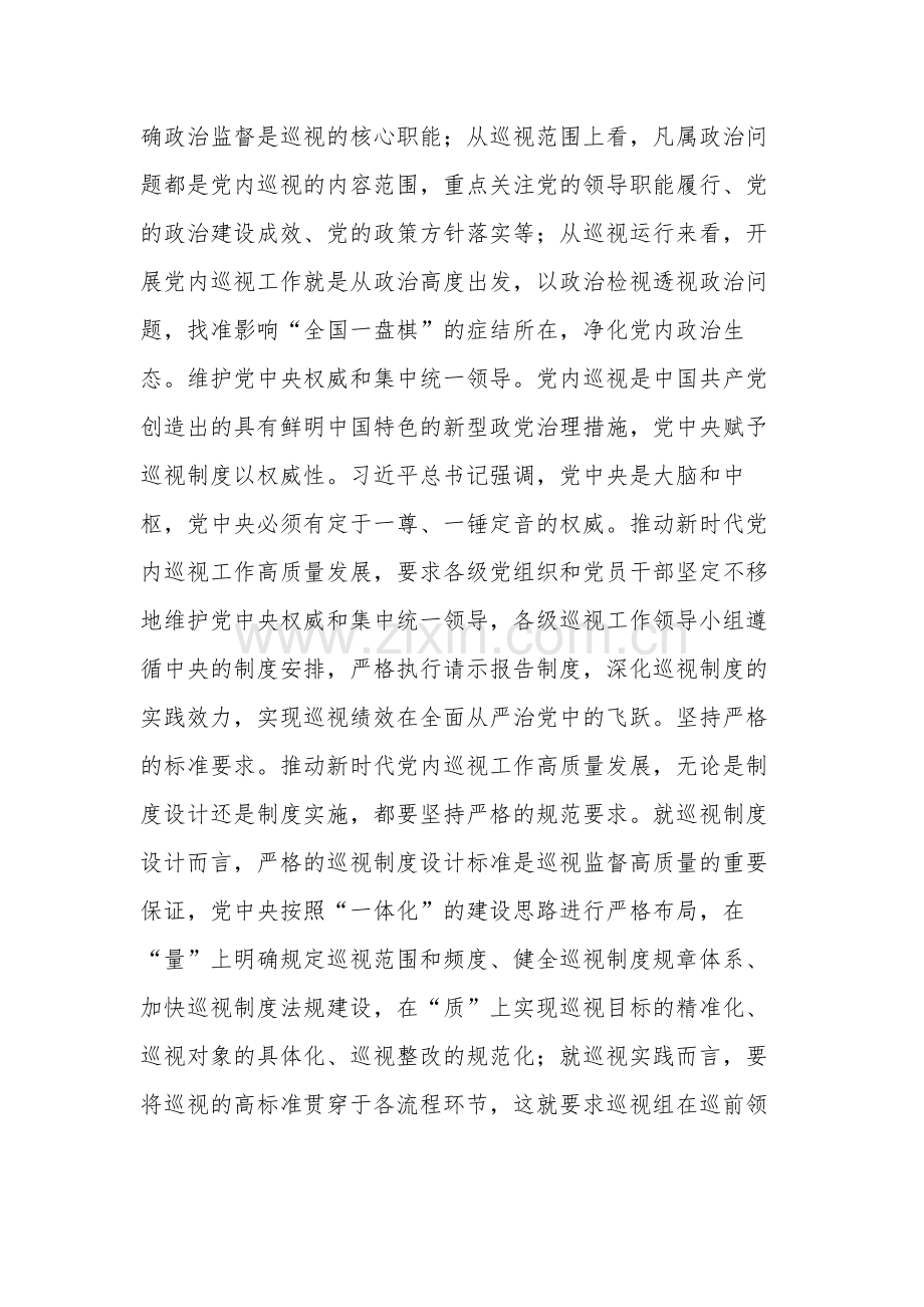 在巡视工作专题研讨会上的交流发言稿2023.docx_第2页