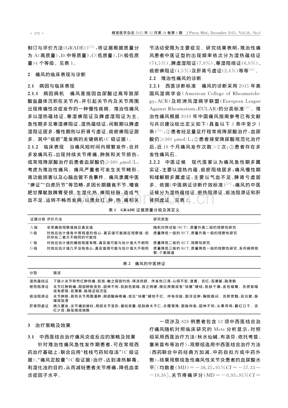 难治性痛风中西医结合治疗专家共识（2023）.pdf_第2页