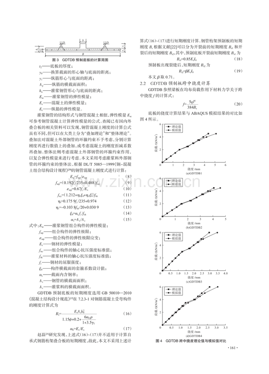 钢管桁架倒T形叠合板施工阶段短期刚度研究.pdf_第3页