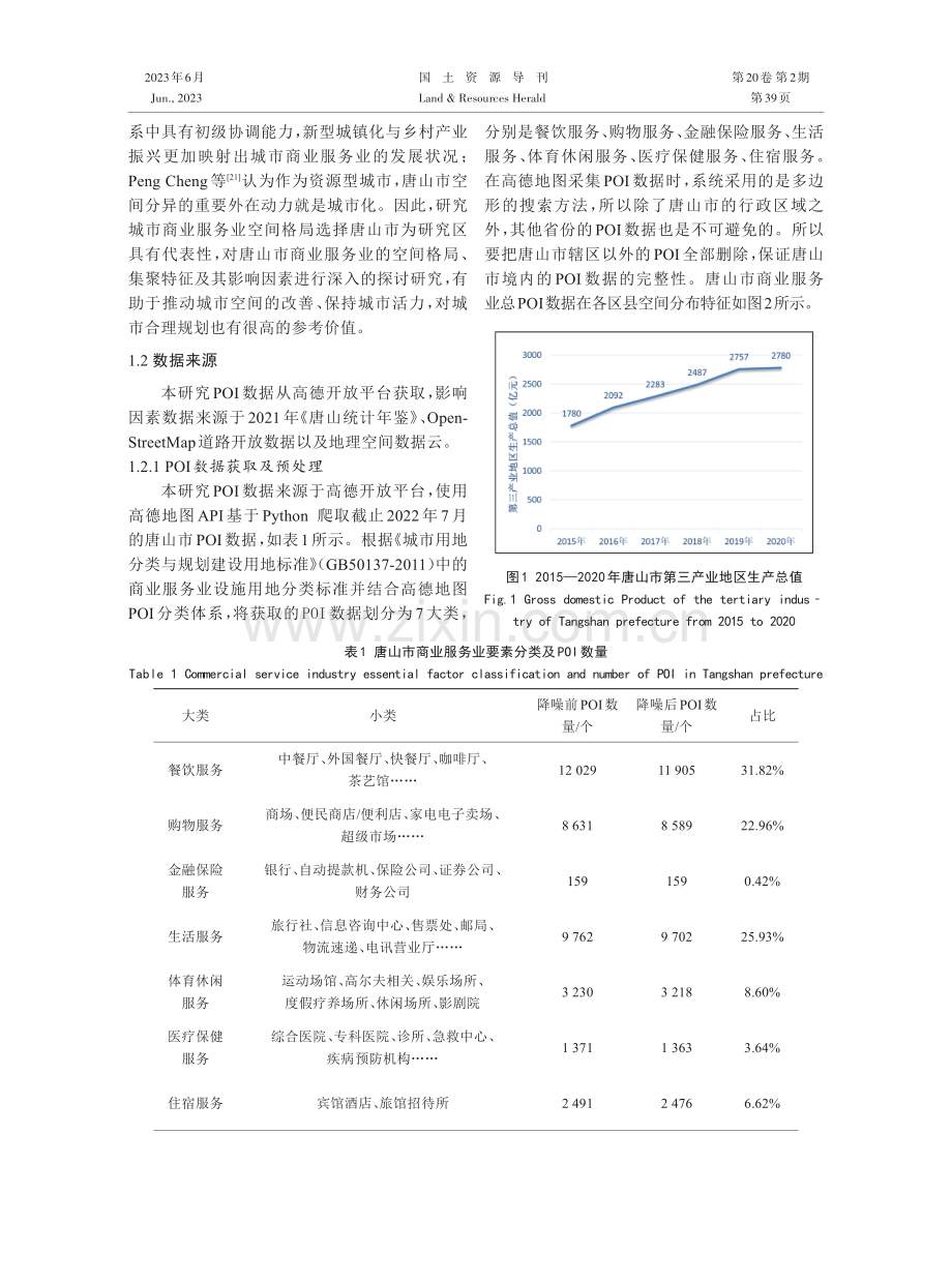 基于POI数据的城市商业服务业空间格局及其影响因素研究.pdf_第3页