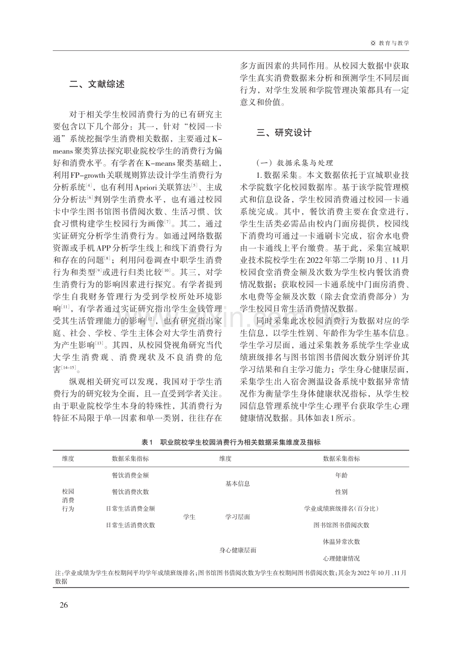 基于K-prototype聚类的职业院校学生校园消费行为分析——以宣城职业技术学院为例.pdf_第2页