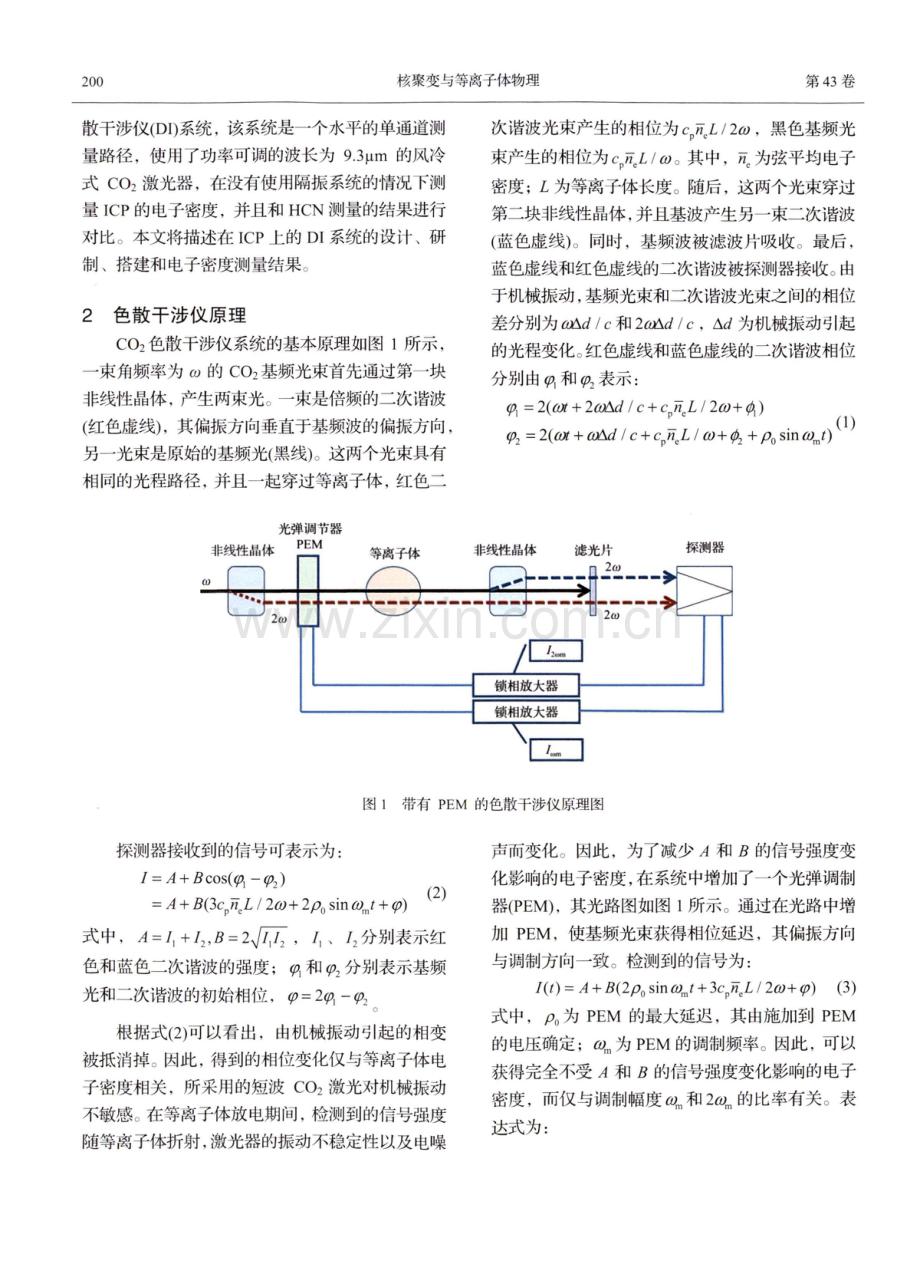基于电感耦合等离子体源的CO_%282%29色散干涉仪搭建和测试.pdf_第2页