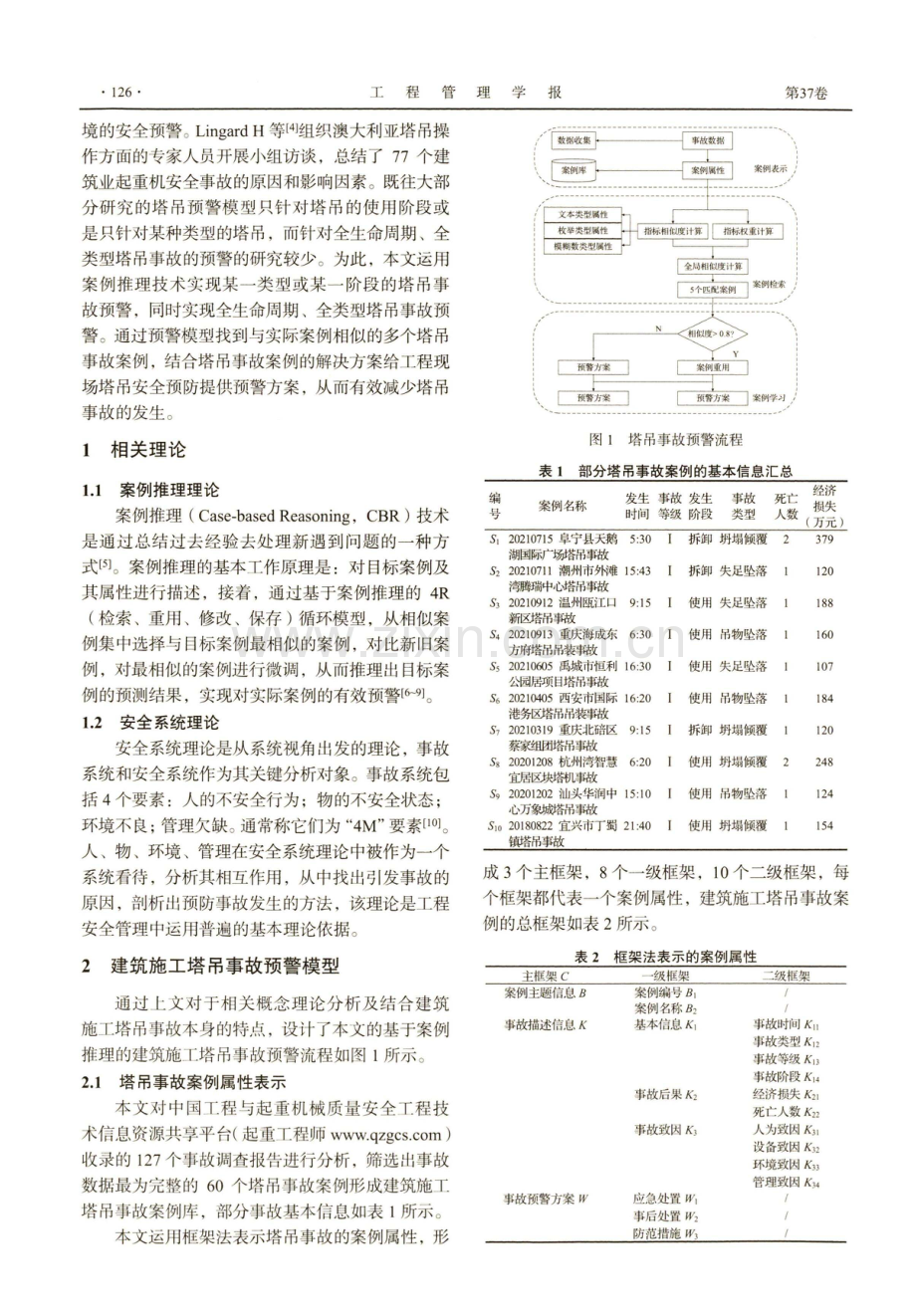 基于CBR的建筑施工塔吊事故预警模型研究.pdf_第2页