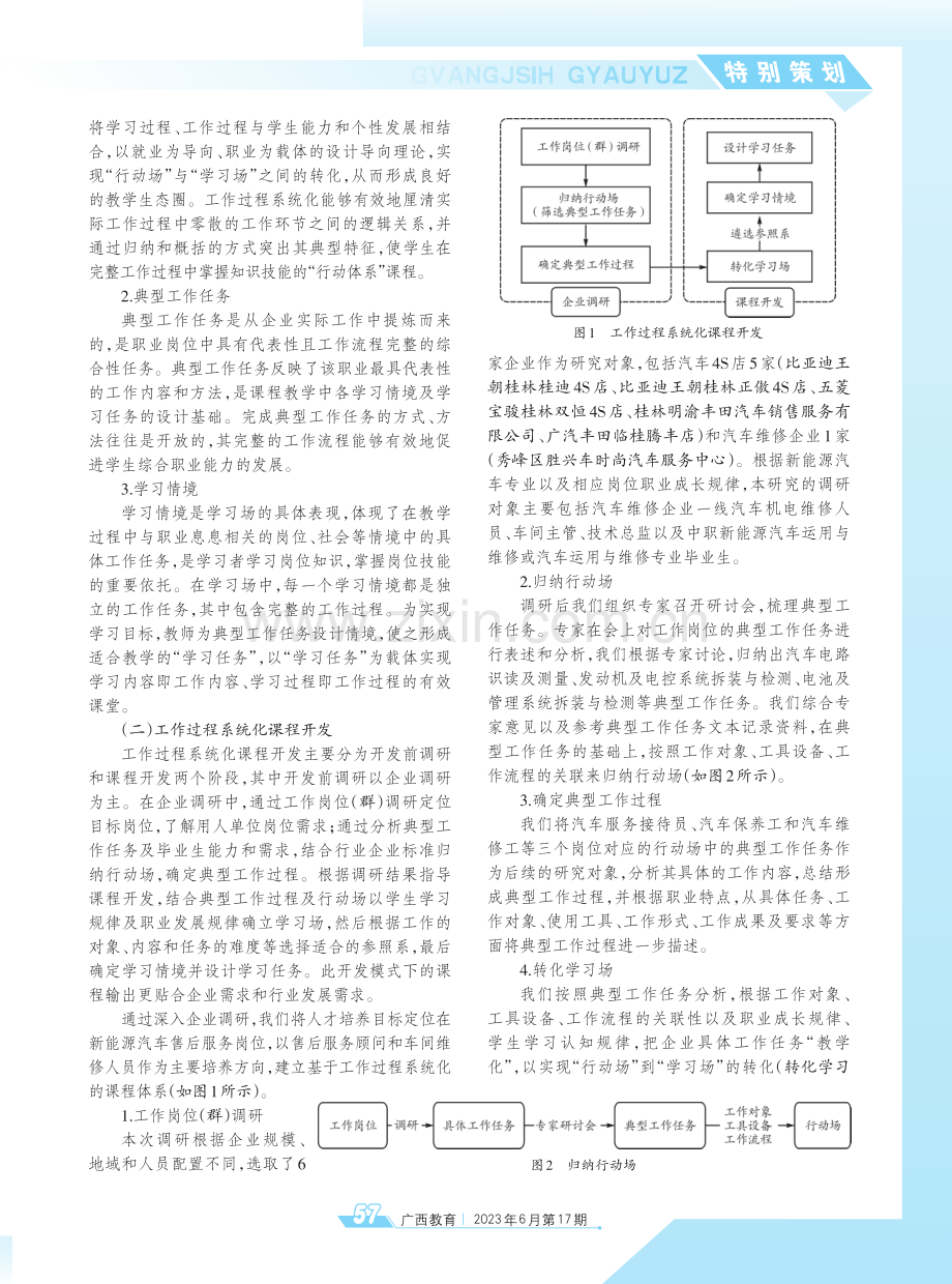 基于工作过程系统化的新能源汽车专业建设及应用探究——以混合动力汽车拆装与检修课程为例.pdf_第2页