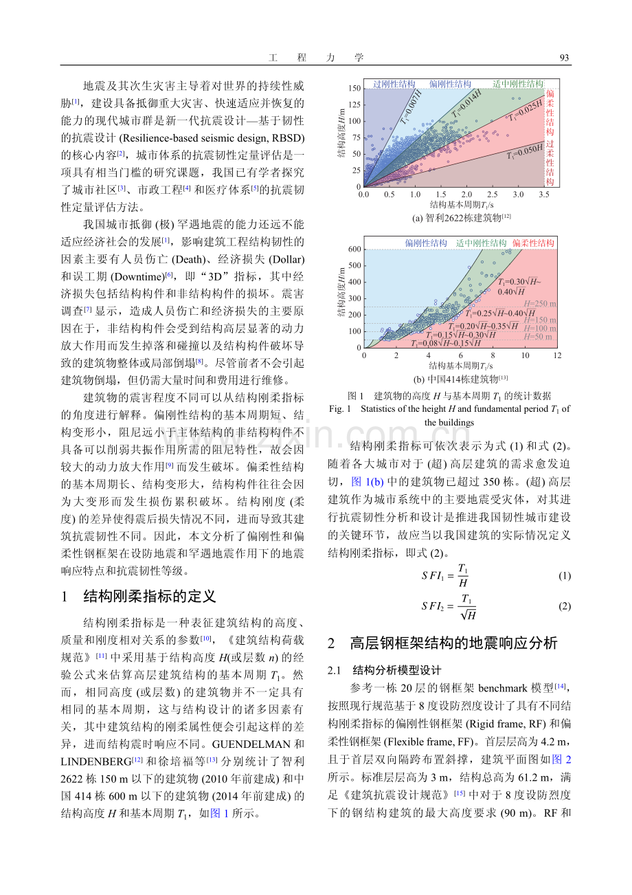 基于刚柔指标的高层钢框架抗震韧性评估.pdf_第2页