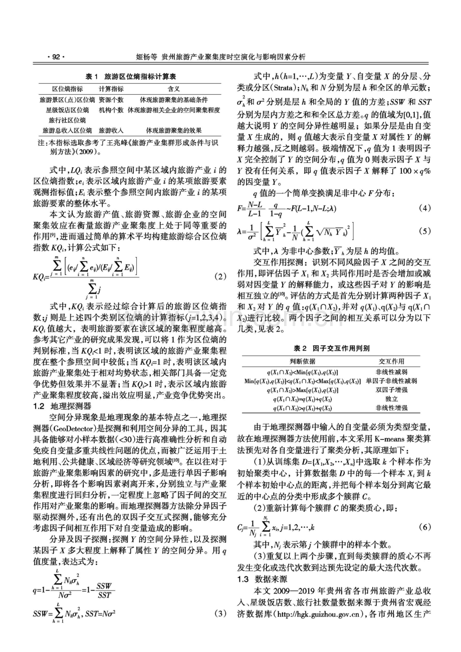 贵州旅游产业聚集度时空演化与影响因素分析.pdf_第2页