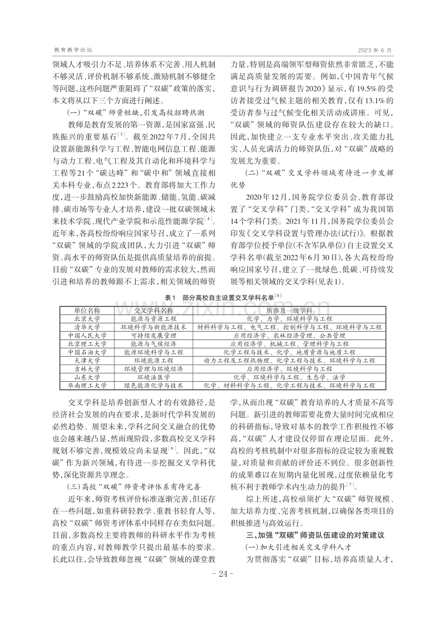 高校加强“双碳”师资队伍建设的思路和对策研究.pdf_第2页